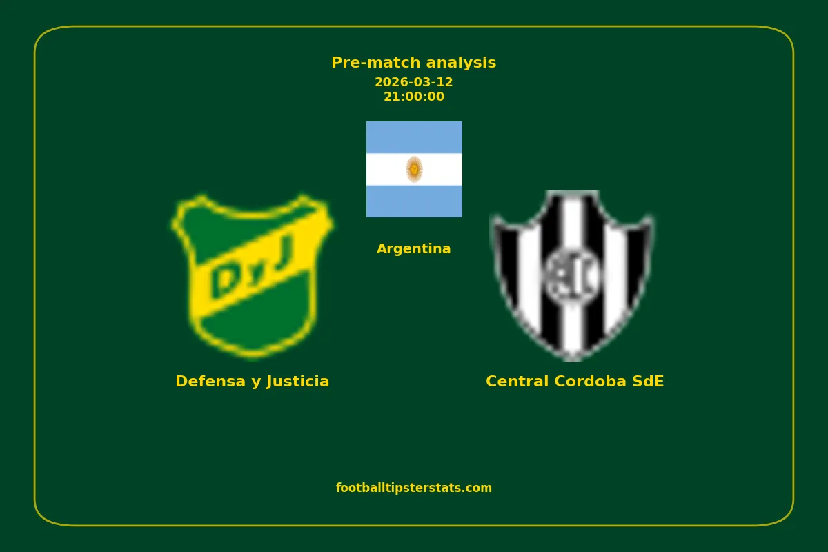 Pre-match analysis: Defensa y Justicia vs Central Cordoba SdE on 2026-03-12